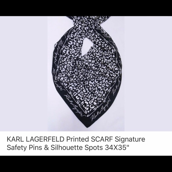 Beautiful Karl Lagerfeld Animal Print Scarf - Picture 4 of 5